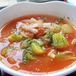 ゴロゴロ！トマトの芋煮スープ